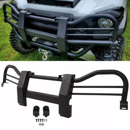DURAFORCE For 15-23 KAWASAKI MULE PRO FX FXT DX DXT Steel Bumper Brush Guard Black