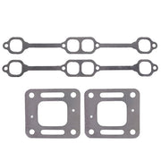 DURAFORCE For Mercruiser 5.0 mpi 5.7 350 mag riser block v8 elbow kit Gasket Manifold