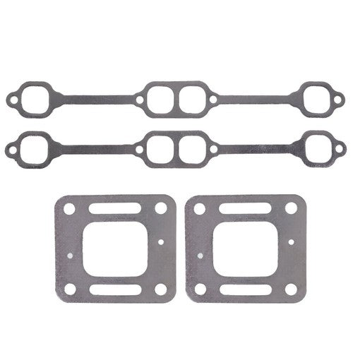 DURAFORCE For Mercruiser 5.0 mpi 5.7 350 mag riser block v8 elbow kit Gasket Manifold