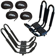 DURAFORCE Set of 4 PCS Canoe Boat Kayak Roof Rack Car SUV Truck Top Mount J-Bar Holder