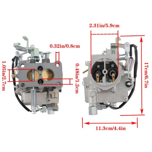 DURAFORCE Carburetor For Toyota Forklift Corolla Liteace 5K 1982-1989 21100-13420 2 Barrel