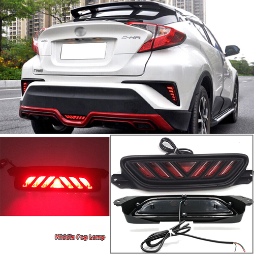 DURAFORCE Rear Bumper LED 3RD Tail Brake Lamp for 2016-2021 for Toyota CHR