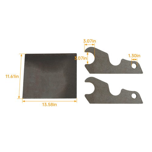 DURAFORCE For Kubota 2 Quick Tach Buckets Brackets W/Plate KX040 KX71 KX91 1KX21 KX033 U35