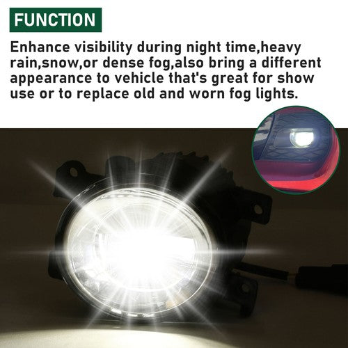 DURAFORCE Front Left Side Fog Light Bumper Mounted Lamp For Infiniti Q50 QX60 QX80 14-20