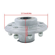 DURAFORCE Pre-Assembled 8-Lug 6.5" Galvanized Trailer Hub Kit Fit For 7,000lb #42 Trailer