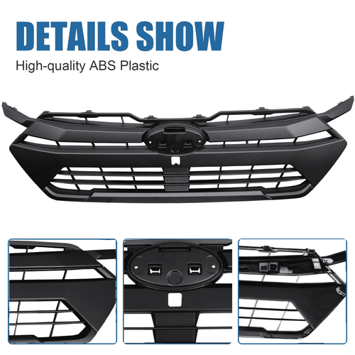 DURAFORCE ZZ2V00599 Front Bumper Upper Grille Matte Black for 2024-2025 for Subaru Crosstrek