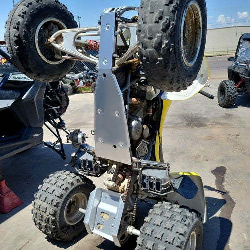 DURAFORCE Full Chassis Glide & Swing Arm Skid Plate Guard Combo For KAWASAKI KFX400 DVX400