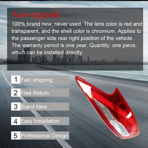 DURAFORCE Rear Right Passenger Side Brake Tail Light For Nissan Altima 16-18 265559HS0A