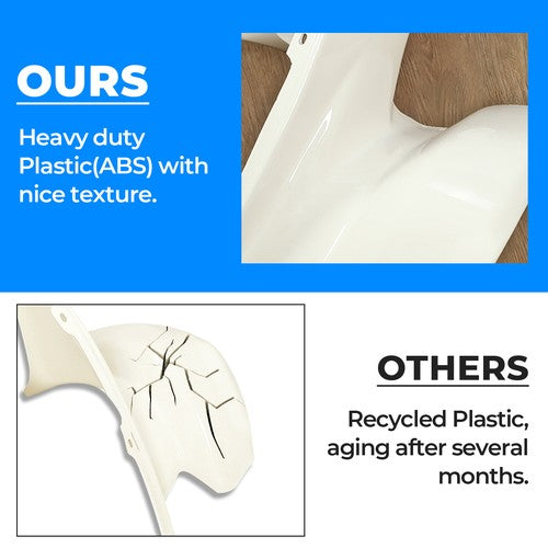 For Honda TRX 250R 1986 1989 White Front Rear Fender Set Plastics Kit