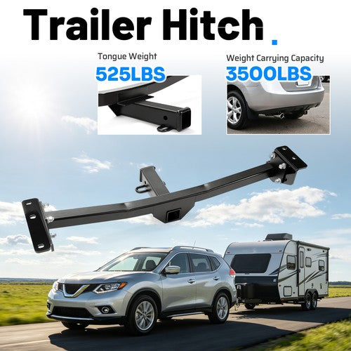 Class 3 Trailer Hitch Tow 2 Inch Receiver Powder Coated For Nissan Rogue 08 2020