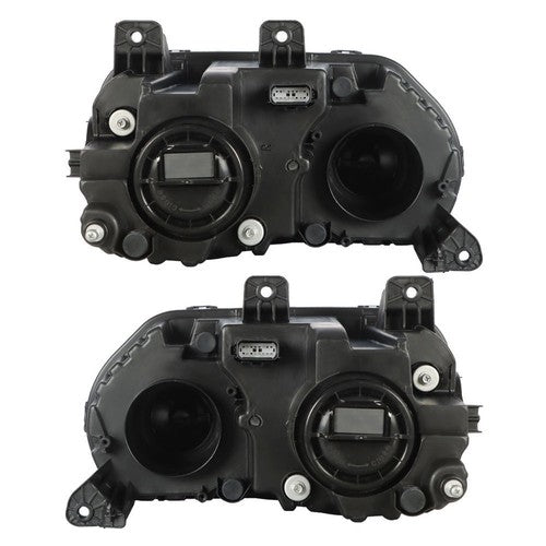DURAFORCE Pair Set For Dodge Challenger 2015-2018 Headlight Replacement Halogen Clear Lens