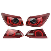 DURAFORCE 400R Style LED Tail Lights Turn Signal for 2014-2017 for Infiniti Q50 V37