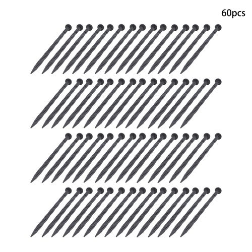 DURAFORCE Edging Nails Garden Anchoring Spikes 8 Inch 60 Pcs Plastic Spiral Landscape