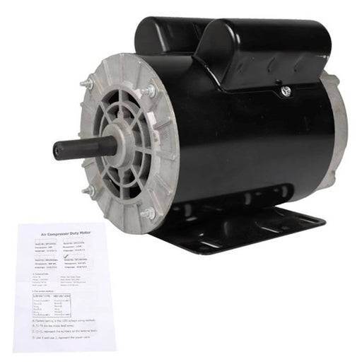 DURAFORCE 3 HP SPL 3450 RPM Electric Motor Compressor Duty 56 Frame 1 Phase 115/230 Volts