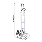 DURAFORCE 550 lbs Capacity Aluminum Hand Truck Stair Climber 2 in 1 & Handles