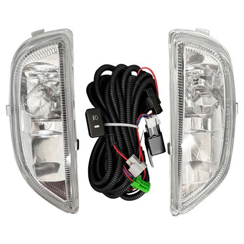 For 2001-2002 Toyota Corolla Front Bumper Fog Lights Driving Lamps Assembly Pair