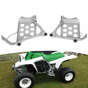 DURAFORCE Silver Heel Guards footrest stand For Yamaha Banshee LH+RH Nerf Bars 87-06 1990