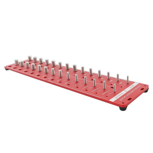 DURAFORCE New 28 Thread Identifier Gauge Screw Nut and Bolt Thread Checker Inch and Metri
