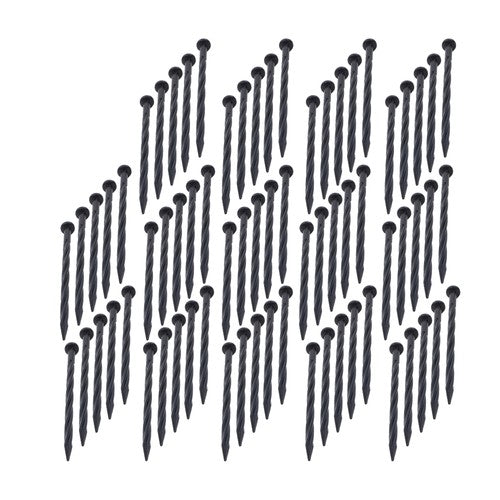 DURAFORCE Garden Spiral Landscape Spikes 70PCS 8 Inch Plastic Landscape Anchoring Spikes