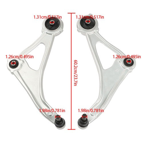 DURAFORCE 2Pcs Front Lower Control Arm w/Ball Joint New For Nissan Maxima Altima 2015-2019