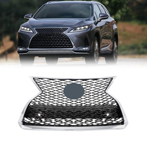 DURAFORCE Chrome Black Plastic For Lexus RX350 RX450h 2020-2022 Front Upper Grille Grill