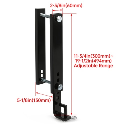 DURAFORCE For 10-Inch Trailer Frames Adjustable Weight Distribution Hitch Brackets Support