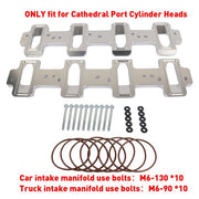DURAFORCE For 551316 Cathedral Port Cyl Head to Rectangle Port Intake Manifold Adapters