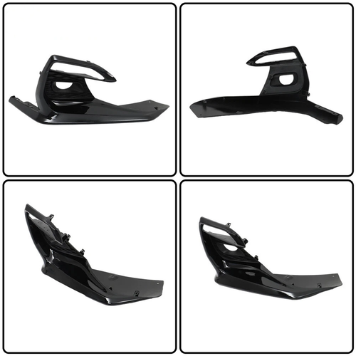 DURAFORCE Front Bumper Fog Light Lamp Covers Bezels For Infiniti Q50 Sport 2018-2021 Black