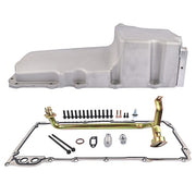 DURAFORCE For LS Swap Retrofit Aluminum Oil Pan LS1 LS2 LS3 LS6 Rear Sump, Pick Up, Gasket