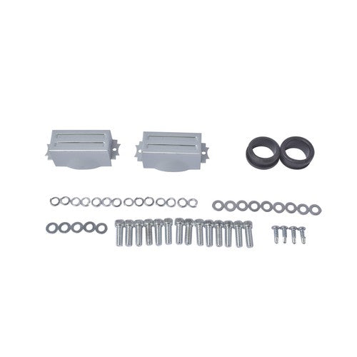 DURAFORCE 3-11/16" Tall Finned Valve Covers Black for Chevy BBC 396 402 454 502 1965-1995
