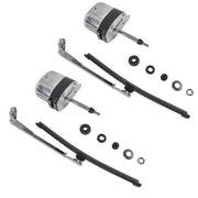 DURAFORCE Stainless Windshield Wiper Motor Kit Street Hot Rod Universal Boat For Chevy 12V