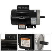DURAFORCE 5HP Electric Motor 3450RPM 5/8" Shaft Single Phase 208-230V 56C Frame 60HZ TEFC