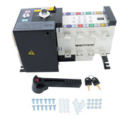 DURAFORCE 1PC ATS 160A 4 Poles 110V 220V Grid to AC Generator Automatic Transfer Switch