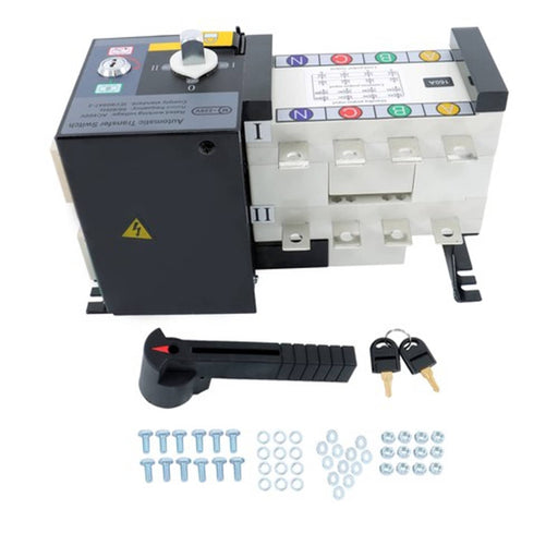 DURAFORCE 1PC ATS 160A 4 Poles 110V 220V Grid to AC Generator Automatic Transfer Switch