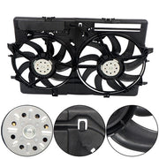 DURAFORCE For Audi S4/S5 2013-2015 Dual Radiator Condenser Cooling Fan Assembly AU3115113