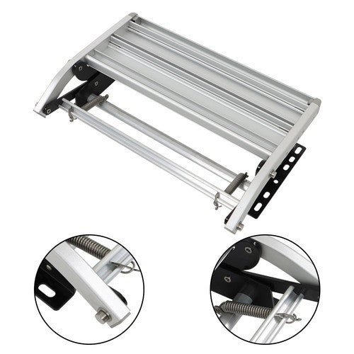 DURAFORCE RV Camper Platform Step Stair Anti-Slip Aluminum 1 Step Pull Out Retractable New