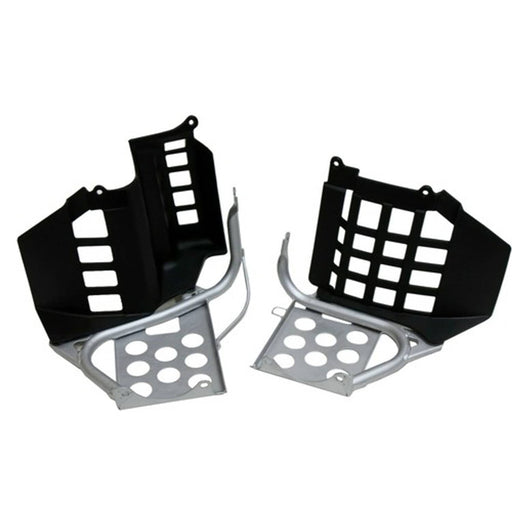 DURAFORCE Heel Guard Footrest with Black Nerf Bars for Yamaha Banshee 1987 2006 LH RH