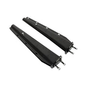 DURAFORCE Black Straight Spring Loaded Mud Flap Hanger 2.5" Bolt Spacing,30" Length