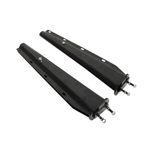 DURAFORCE Black Straight Spring Loaded Mud Flap Hanger 2.5" Bolt Spacing,30" Length