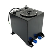 DURAFORCE Drifting Fuel Cell Gas Tank+level Sender Black Coated Aluminum Racing 2.5 Gallon