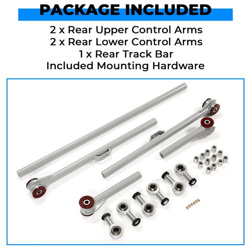 Rear Upper Lower Track Bar Control Arm Lift Kit for Toyota FJ Cruiser 2003-2009