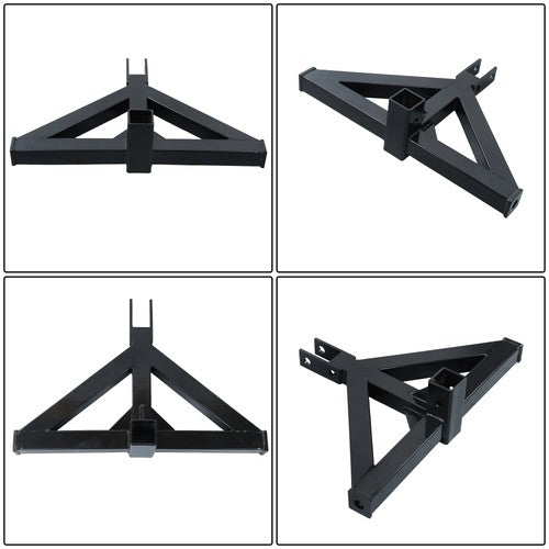 DURAFORCE Quick Hitch Multi Compatible with Towing Hook 3 Point Trailer Hitch 2 Receiver