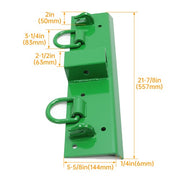 DURAFORCE Bolt On Grab Hooks & D Rings 2" Receiver For John Deere 1025R 2320 2520 Tractor