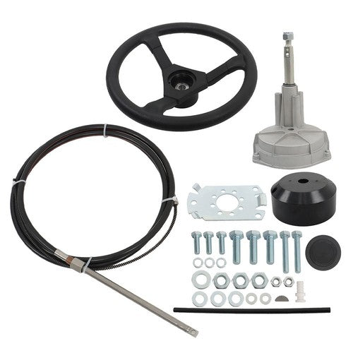 DURAFORCE 12 Feet SS13712 Rotary Steering System Outboard Kit Marine Steering Cable