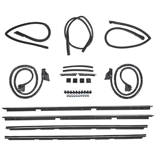 DURAFORCE 17 Pcs Door Tailgate Weatherstripping Seal Kit For any 1978-1987 Chevy El Camino