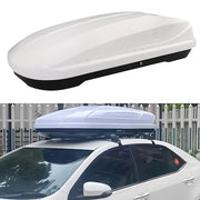 DURAFORCE New 14 ft³ ABS Car Roof Top Box Cargo Luggage Carrier 2 Locks Toolless Install