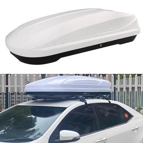 DURAFORCE New 14 ft³ ABS Car Roof Top Box Cargo Luggage Carrier 2 Locks Toolless Install