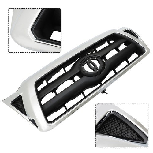 DURAFORCE Headlights Left&Right For Toyota Tacoma 2005-10 11 Front Bumper Grille Plastic