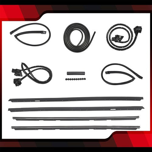 DURAFORCE Fits 83-88 Monte Carlo SS 9pc Roof Rail Window Trunk Seal Weatherstripping Kit