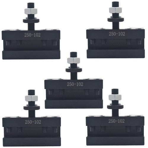 DURAFORCE 5Pcs 6-12" AXA 2# Quick Change Tool Post Boring Turning Holder 250-102 NEW